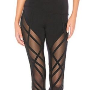 ALO Black High Waist Wrapped Stirrup Legging